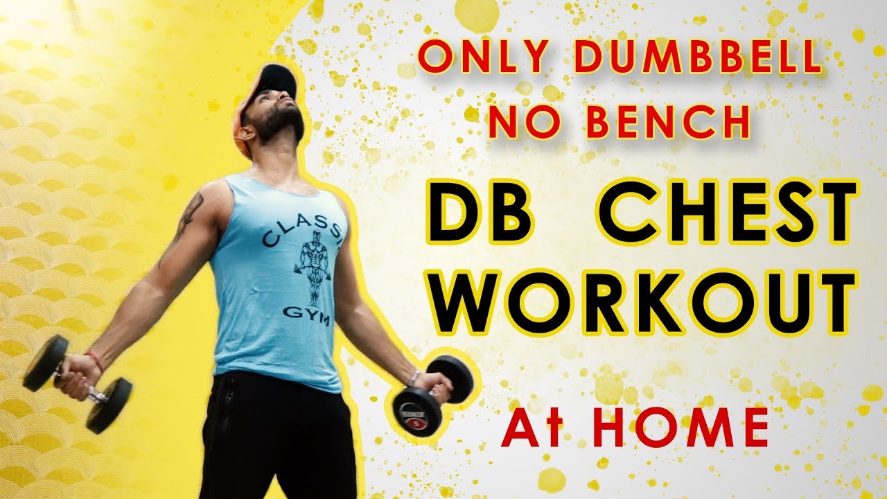 Simple Barbell Chest Workout At Home Without Bench for Burn Fat fast