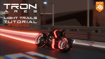 TRON Ares Light Trail Tutorial Blender 3D