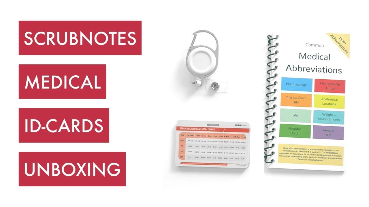 Scrubnotes Medical and Nursing ID Cards (MedicalBasics Tutorial