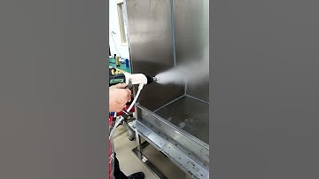 Regulating round nozzle atomization for liquid electrostatic spray gun