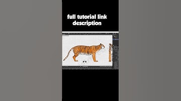 Low poly Tiger modeling in blender part-01-mds design #shorts 🐱