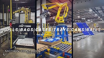 Robotic Palletizing - Cases | Bags | Rolls | Robots on Rails | Cans | Drums | Trays
