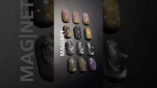 MAGNET ART 여름에 어울리는 컬러를 골라 자석젤로 만든다양한 패턴의 파츠없이 가볍고 깔끔한 아트, 다양한 각도에서 반짝반짝!