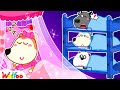 Pink vs Blue Bunk Bed Challenge at Sleepover Party 💖💙 Fun Playtime for Kids 🤩 Wolfoo Kids Cartoon