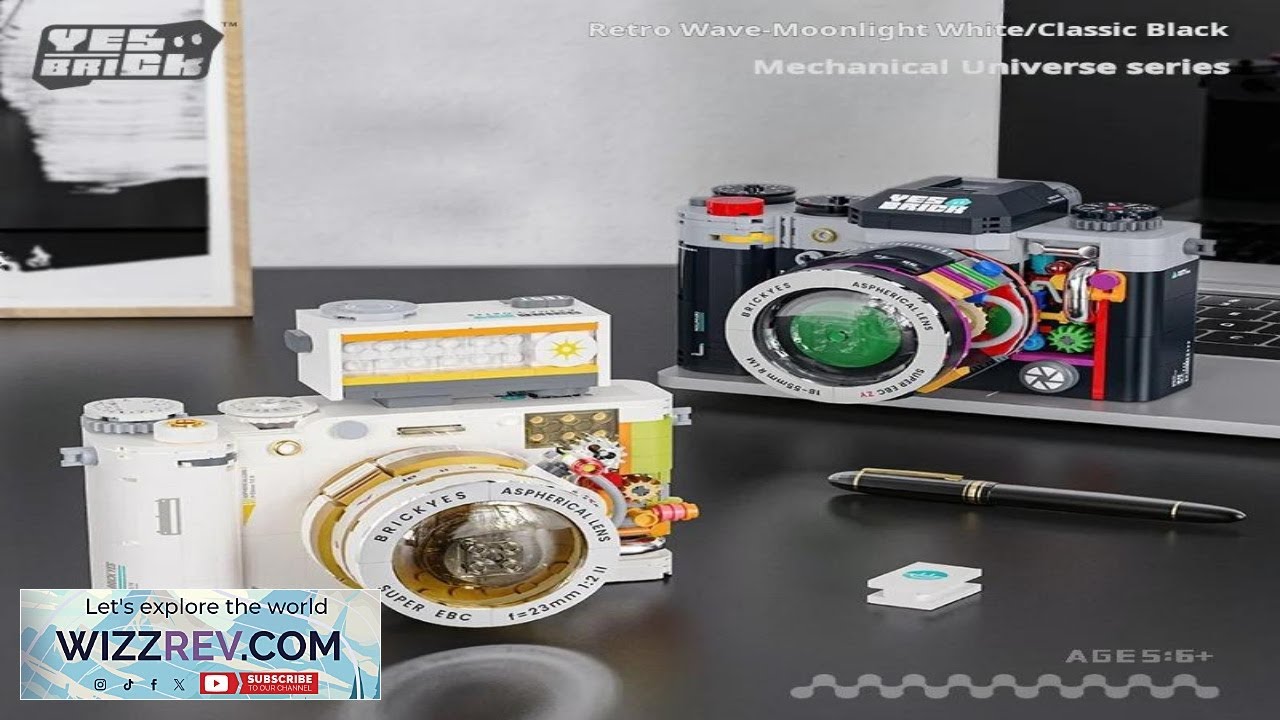 Набор для строительства ретро-камеры, набор строительных блоков, коллекционная идея для подарка