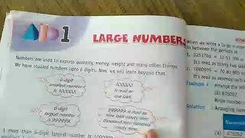 Maths Class 5 L-1 Large number Ex 1.1