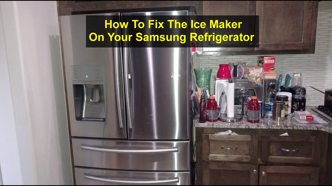 How to fix the ice maker on your Samsung side by side refrigerator, for ...