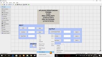 Aplikasi perhitungan prisma melalui guide (matlab)