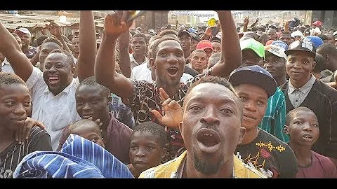 See The Shocking Crowd At Mc Oluomo's APC mega Rally In Oshodi As Pasuma Perform For Them