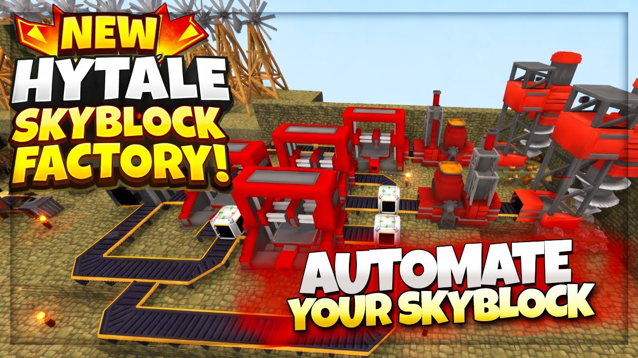 This NEW Hytale Skyblock Lets You Build FACTORIES?! 🤯