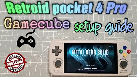 Retroid Pocket 4 PRO testing Gamecube games , setup guide