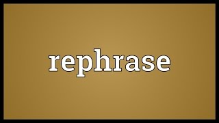 Rephrase Meaning screenshot 1