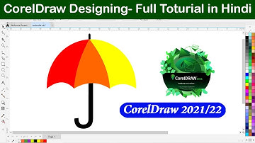 CorelDraw 2021 3D Umbrella Design | How to Make Umbrella in CorelDraw 2021 | Illustration Design