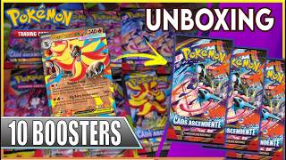 Abrindo 10 boosters da nova coleção Caos Ascendente - Pokemon tcg @drtcg5009