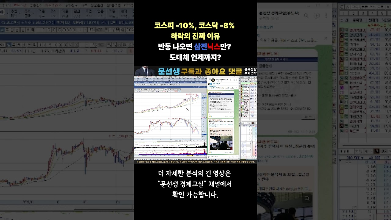 [긴급 주식 대응] 코스피 10% 대폭락 서킷브레이 발동! 지금 다 팔아야 할까? 폭락의 진짜 이유 3가지 기회일까, 위기일까 반등 한다면 또 삼성전자, SK하이닉스만? #주식
