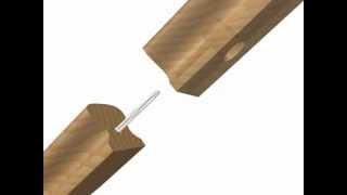 SRB-CT Joining of Wooden Handrails Without  Any  Problems - ZIPBOLT