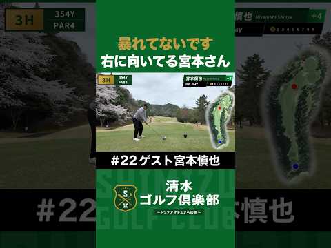 【ゴルフ×宮本慎也×清水直行】暴れてないです！右に向いてる宮本さん #宮本慎也 #清水直行 #松浦美侑 #ゴルフ #清水ゴルフ倶楽部