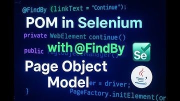 🚀 Page Object Model (POM) in Selenium with @FindBy | Java Automation Tutorial