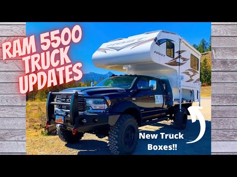 RAM 5500 Build Updates: New Truck Boxes and Transfer Fuel Tank Coming On!  HOST Mammoth Camper RV 4x4 