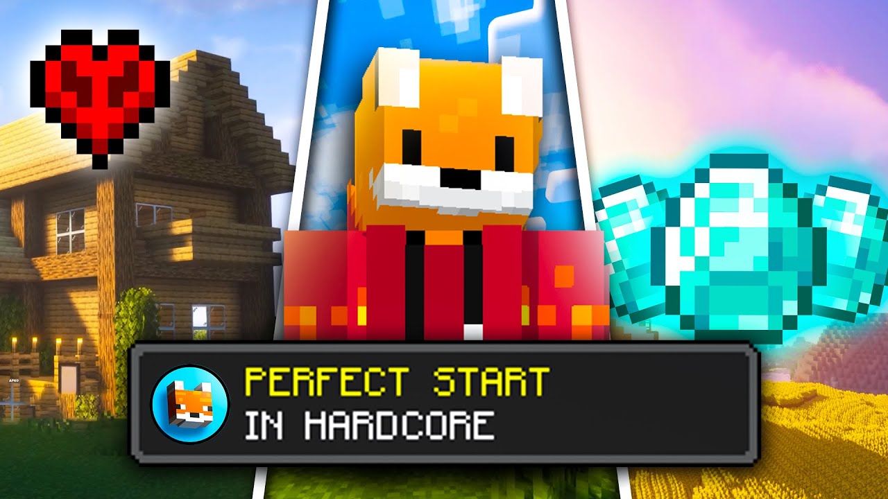 My PERFECT Start in Minecraft Hardcore 1.21 - YouTube