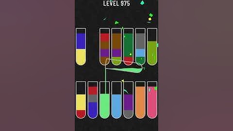 Water Sort Puzzle   level 975 Mobile Cell Phone Game Walkthrough Android / Apple