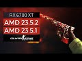 CS GO Updated AMD Driver 23.5.2 Vs 23.5.1 Vs 23.4.3 RX 6700XT 5800X3D