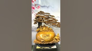 Di lạc ngồi gốc cây tùng Gỗ bách xanh mộc châu thơm ngát Kt: cao 90 ngang 100 sâu 65 ☎️ 0394000562