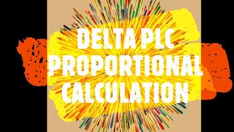 DELTA PLC PROPORTIONAL CALCULATION ANALOG INPUT SCALING