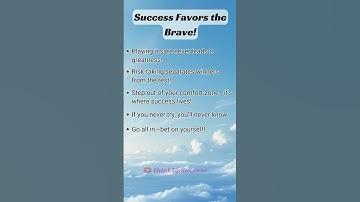 Success Favors the Brave | Why Taking Risks Matters! #motivation #shorts