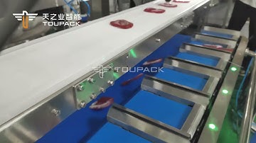 Delta Robot Automatic Loading Multihead Weigher System for Pork Chop Steaks