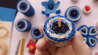 How to Make an Evil Eye Tealight Candle with Beeswax – DIY & Easy