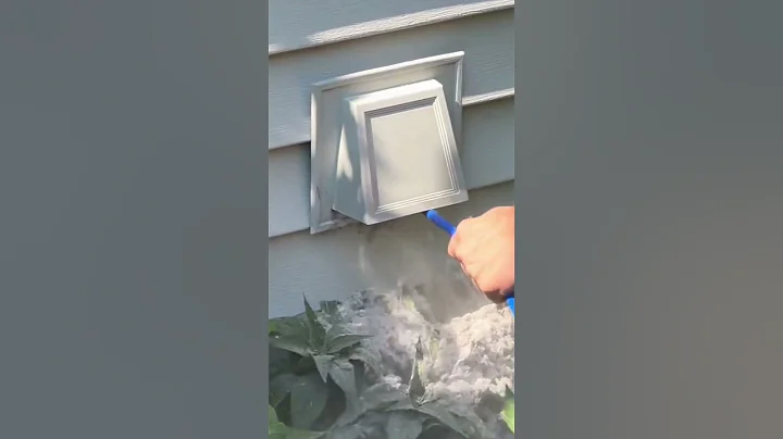 The Lint FLOODS Out! #dryerventcleaning #satisfying #maine #cleaning #shorts #viral #oddlysatisfying