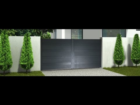 Sungates : Montage portail aluminium modèle DORIA ou ELANO battant