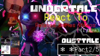 Undertale React To FDY!Dusttale Murder Sans Fight|| Part2/5 English ver