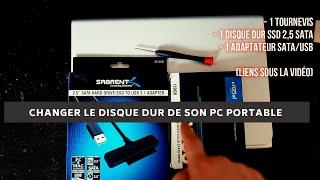 Changer disque dur d'ordinateur portable et le remplacer par un disque ssd sans réinstaller windows