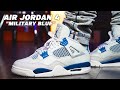 Perfection ! AIR JORDAN 4 MILITARY BLUE 2024 REVIEW AND ON FOOT