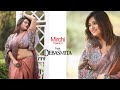 Mirchi fashion feat debasmita  stylish chiffon saree  amazon india  2023