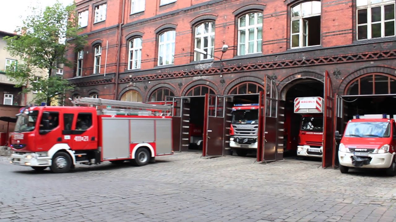 JRG Bytom   Wyjazd Alarmowy Czterech Zastepów