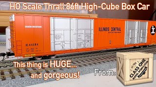 Review of the new HO scale Class One Model Works 86ft HighCube Box Car