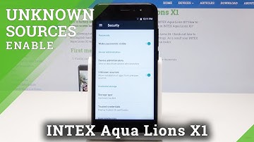 Install from Unknown Sources on INTEX Aqua Lions X1 - Allow App Installation
