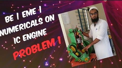 BE EME Numericals on IC Engine Problem-1