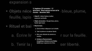 Sagittaire 22 Novembre - 21 Décembre Rituel Spirituel Et Bain De Fin Dannée - Décembre 2025