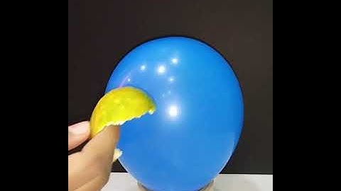 Popping Balloon with orange peel | Funny experiments for kids #shorts #experiment