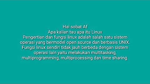 APA ITU LINUX,APA FUNGSI LINUX,KELEBIHAN DAN KEKURANGAN LINUX,