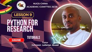 Python Lesson 9