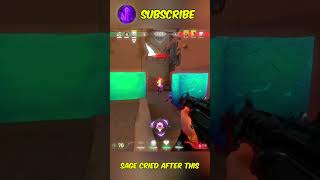 Sage cried after this | #valorant #valorantshorts