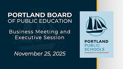 November 25 Business Meeting & Executive Session