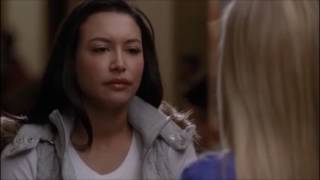 Glee   Brittany and Santana show each other their 'born this way' shirts 2x18