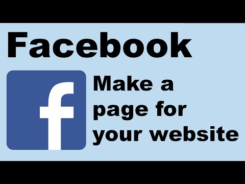 How to make a Facebook page for your website
