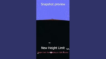 NEW Height Limit! Minecraft Caves And Cliffs Update! #Shorts